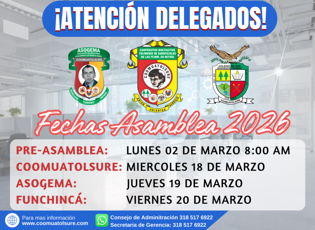 fechas asamblea 2026