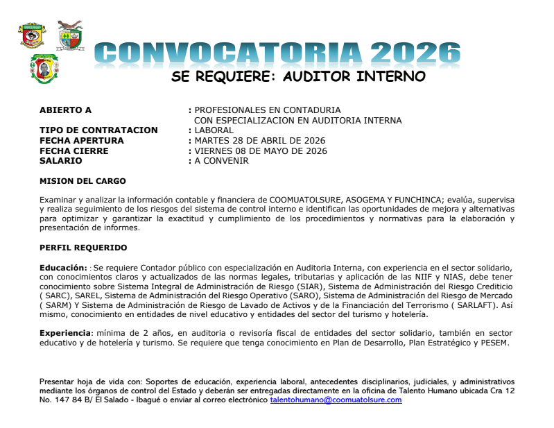 01. CONVOCATORIA AUDITOR INTERNO