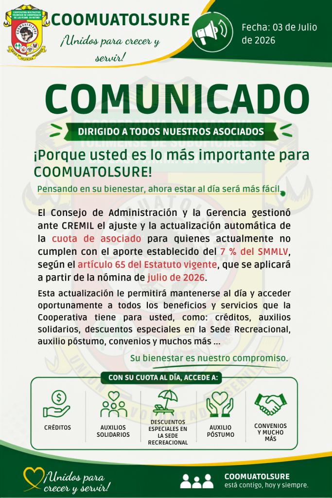 Fecha 03 de Julio de 2026