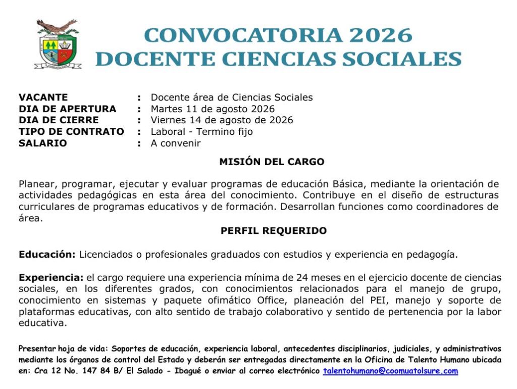 04. CONVOCATORIA DOCENTE CIENCIAS SOCIALES